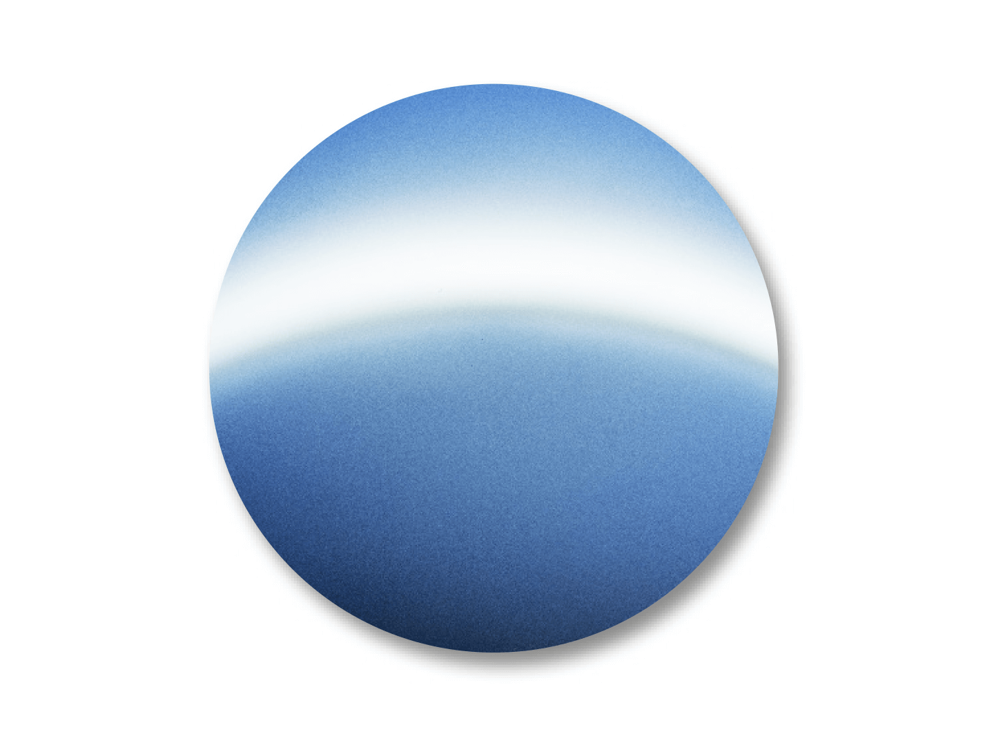 Färgexempel för DuraVision Mirror Strong Blue. 