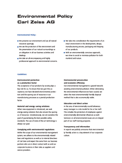 Förhandsbild av Environmental Policy