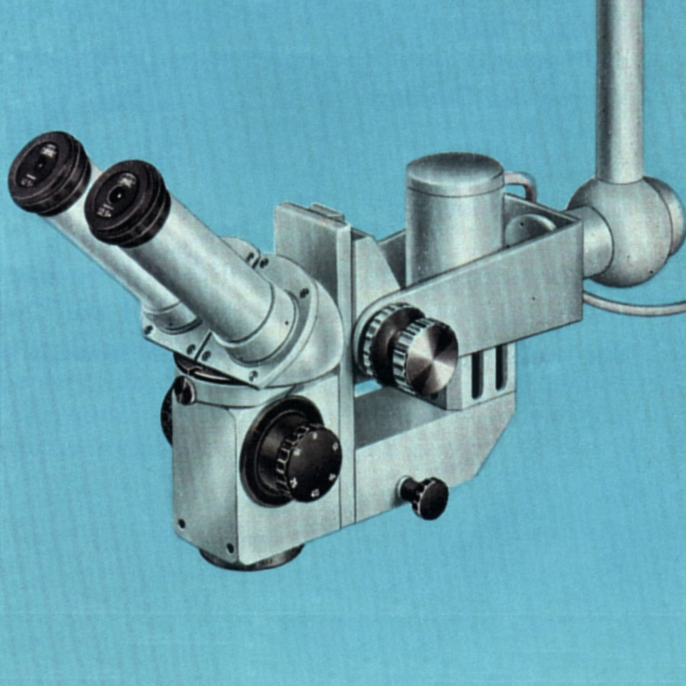 Bild på ZEISS första operationsmikroskop. 