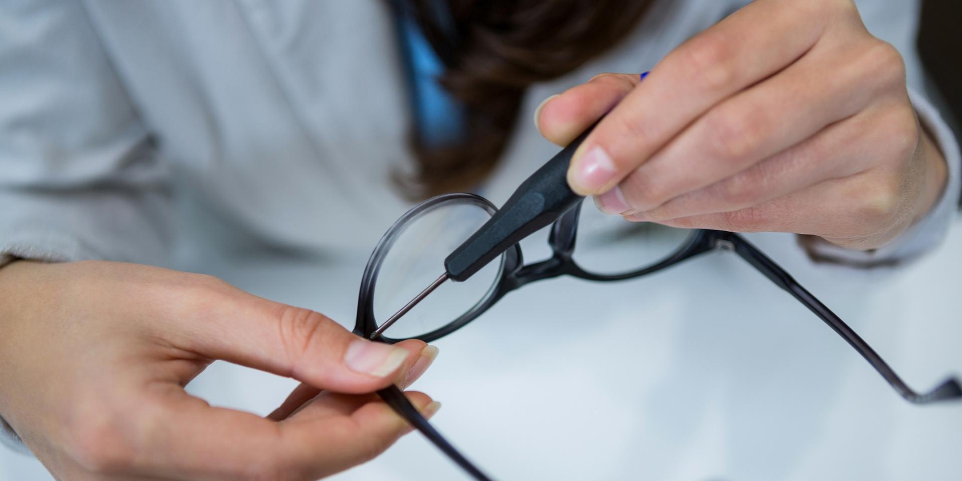 Gamla glas – nya glasögonbågar
