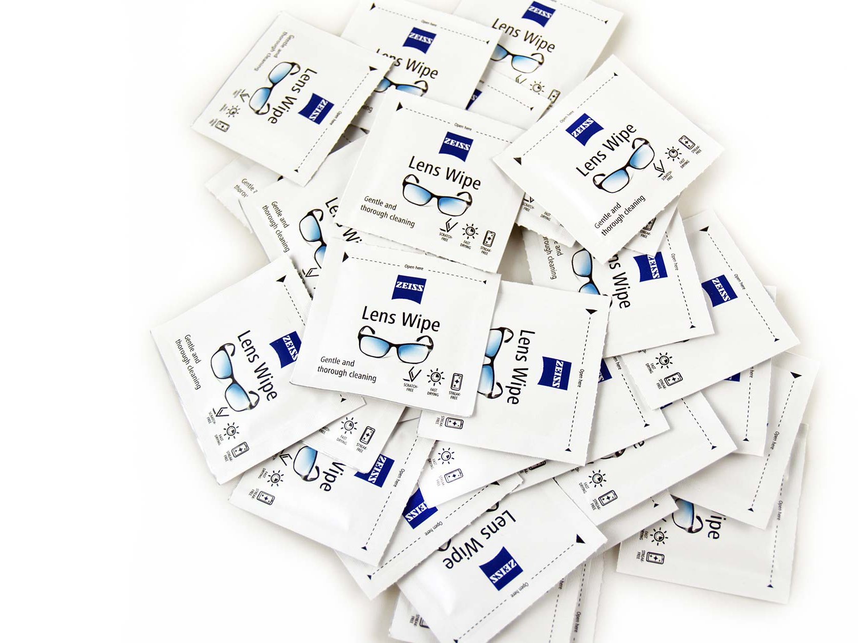 ZEISS våtservetter för glasrengöring
