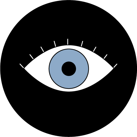 Illustration av ett öga. 